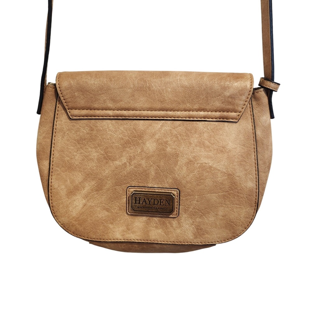 Hayden Harnett Tan Cross‎ Body Bag Handbag Distressed